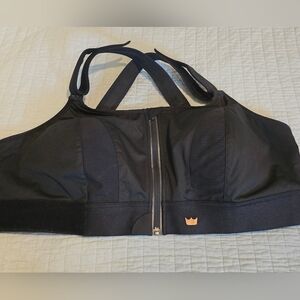 Shefit Ultimate Sports Bra 5Luxe Black Front Zipper 110002 High Impact NWOT